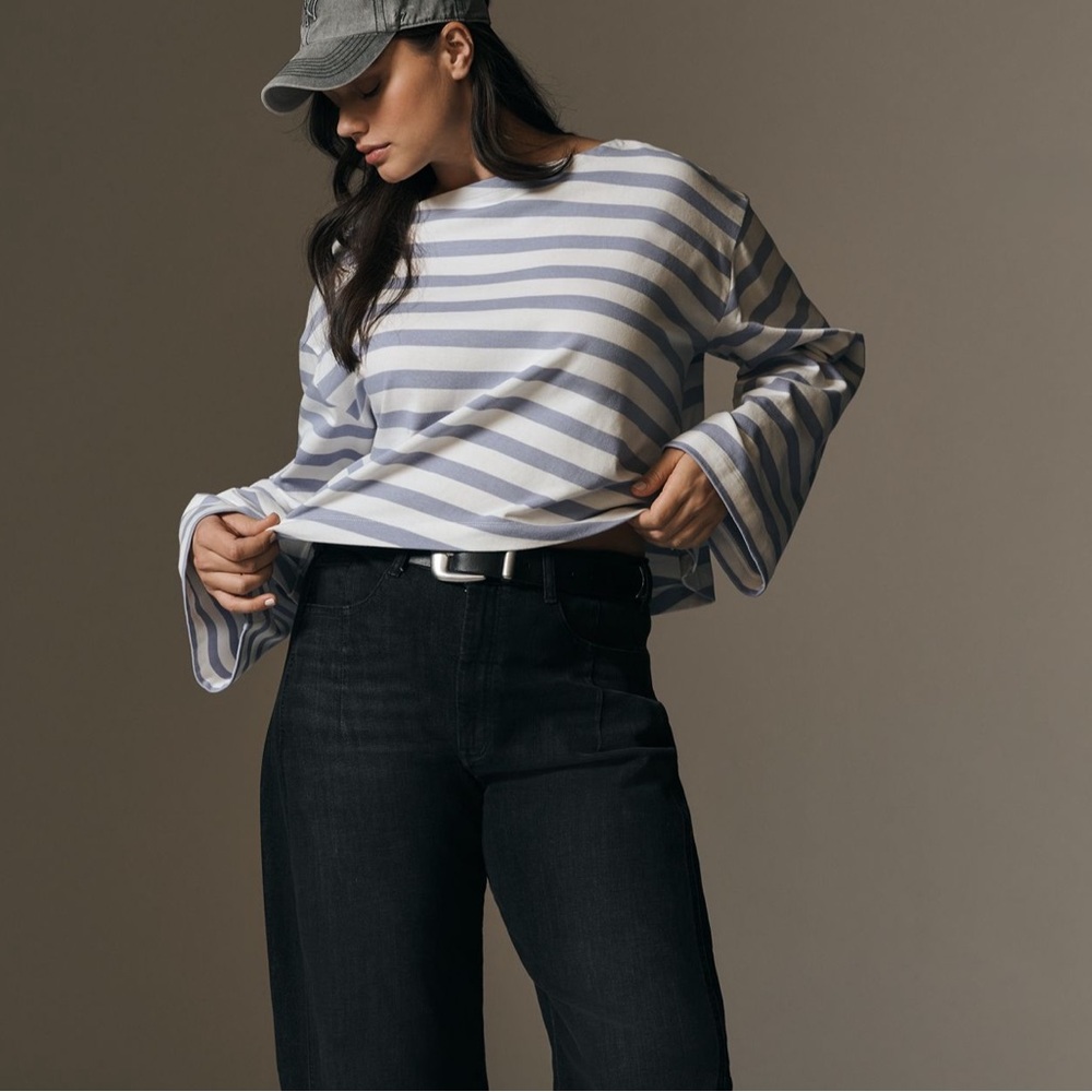 NWT - Boatneck Bell-Sleeve Knit Top - Picture 2 of 8